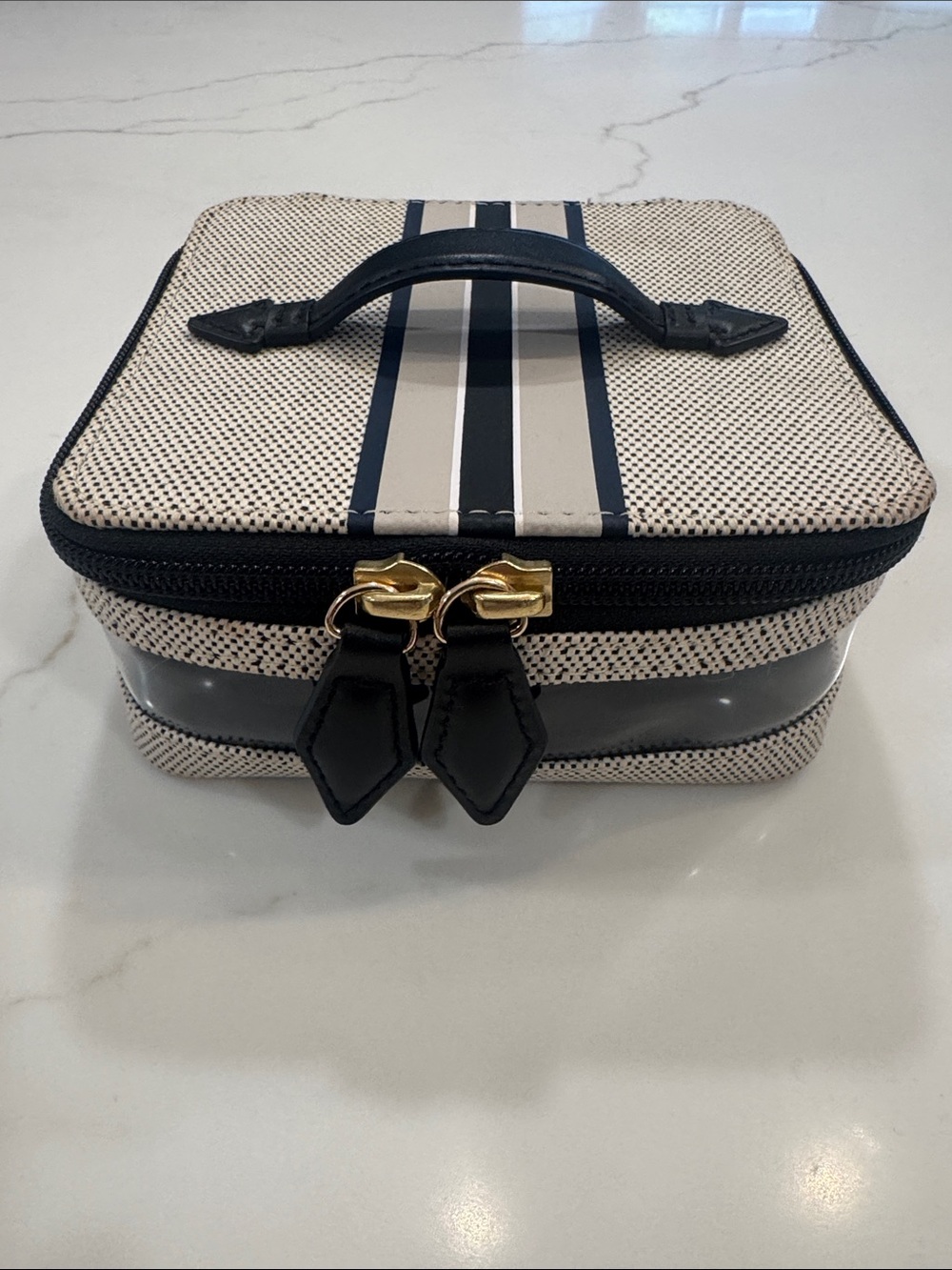 Paravel Cabana See-All Vanity Case Bag in Domino Black $95